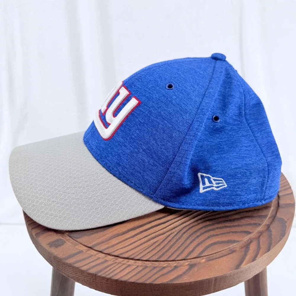 New Era 39THIRTY New York Giants NFL Hat Blue Gray Medium Large Stretch Fit Cap